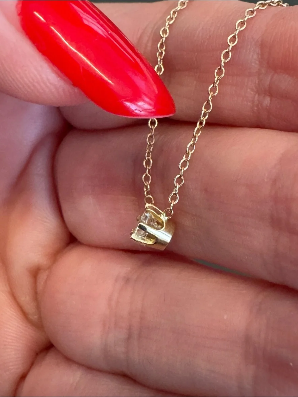 100% NATURAL .25 DIAMOND NECKLACE 14K GOLD